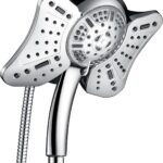 High Pressure Shower Head with Handheld: GRICH 2-in-1 Shower Heads with Hand Held Spray Combo, Anti-Leak 9 Spray Modes Handheld Shower Head & Rain Shower Head with Hose 60'',...