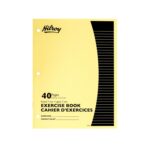 Hilroy Stitched Exercise Book, 3-Hole Punched, 4-Pack, 40 Pages/20 Sheets, Assorted Colour Covers (12102)
