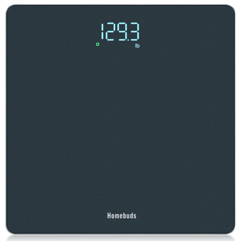 Homebuds Digital Weight Scale, High Precision in 0.1lb by Our Professional Factory Since 2001, Scale Body Weight LED Display and Step-On, 3*AAA Batteries Included, 400lb/182kg,...