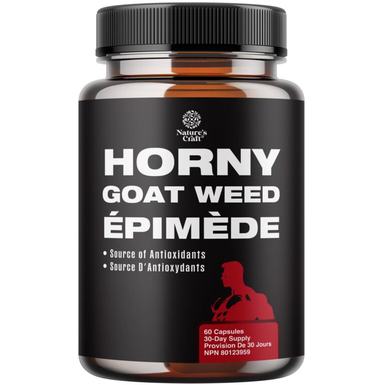 Horny Goat Weed Male Enhancing Supplement - Extra Strength HornyGoatWeed for Men with Black Maca Root Powder, Tongkat Ali, Saw Palmetto & Panax Ginseng Supplement - Energy &...