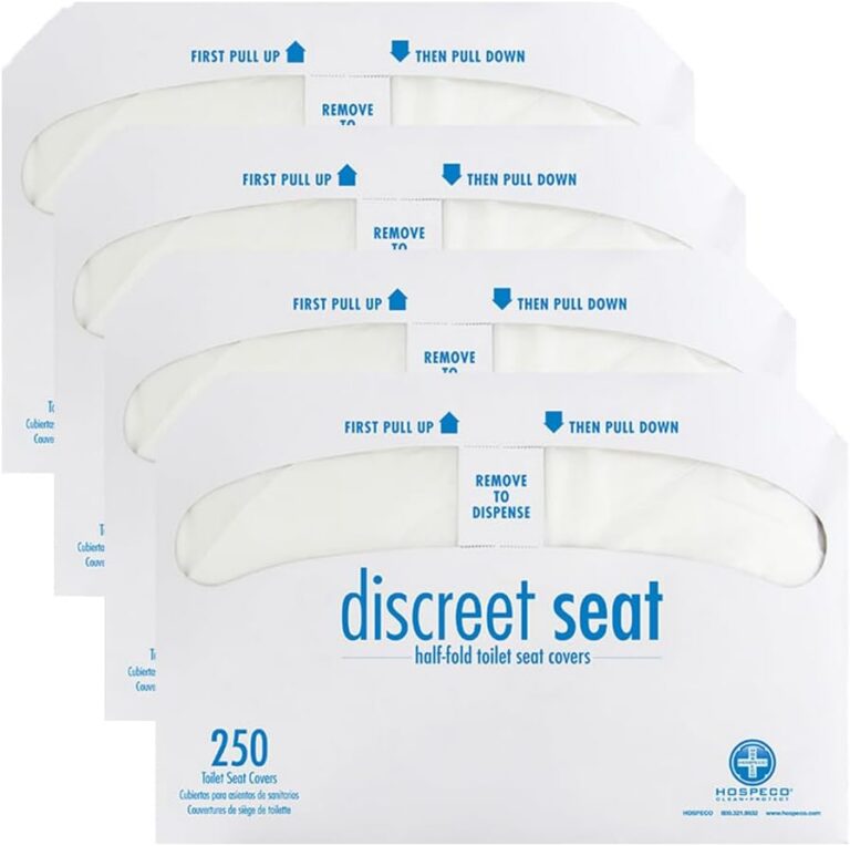 Hospeco Discreet TSC Half Fold 4/250 White Toilet Seat Cover