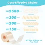 Hydrocolloid Roll for Wound Care - Cut-to-Size, Extra Large Hydrocolloid Patch Bandages with Self-Adhesive, Ultra Absorbent, Flexible & Waterproof, First Aid Kit Essential...