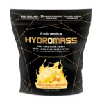 Hydromass Real Food Clean Gainer, Organic Carb Sources & Hydrolyzed Whey Protein Isolate, Peach Mango Smoothie, 3lbs