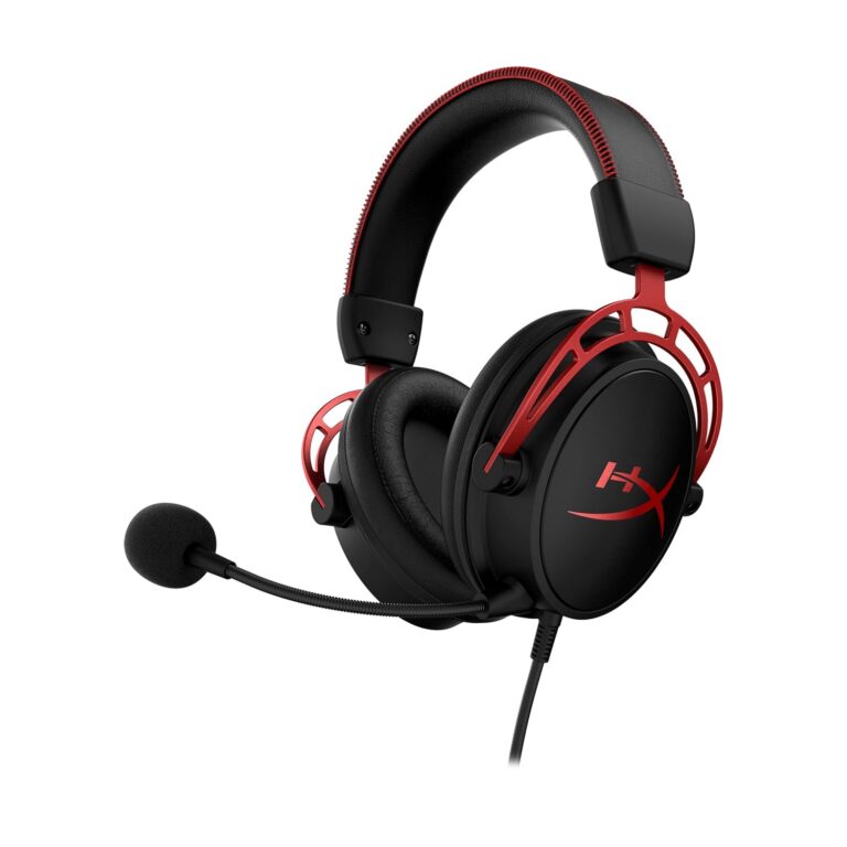 HyperX Cloud Alpha - Gaming Headset, Dual Chamber Drivers, Legendary Comfort, Aluminum Frame, Detachable Microphone, Works on PC, PS4, PS5, Xbox One/ Series X|S, Nintendo Switch...