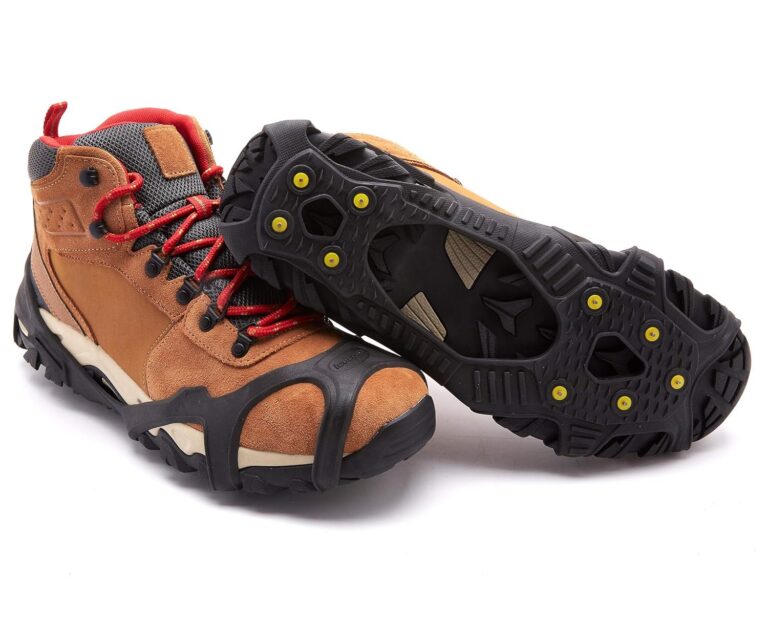 ICETRAX V3 Tungsten Winter Ice Grips for Shoes and Boots - Ice Cleats for Snow and Ice, StayON Toe, Reflective Heel