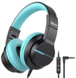 iClever HS19 Kids Headphones with Microphone, Volume Limiter 74/85dBA, Sharing Function Stereo Headphones for Kids Girls Boys, Foldable Over-Ear for Online...