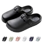 IDEINER Garden Clogs Shoes for Women Men Slip on Mules Sandal Lightweight Nurse Kitchen Clogs Soft Bottom Adjustable Buckle Ladies Clogs Work Shoes Size 5.5-12 Women/4.5-10 Men