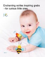 Infinno Baby Wrist Rattle Socks and Foot Finder Set, Perfect Baby Toys for 0-12 Months Newborn Boys and Girls As Infant Gifts, Garden Bug Series