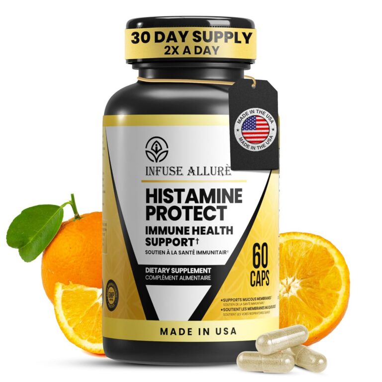 Infuse Allurè - Premium Histamine Block Supplement - Histamine Blocker Diamine Oxidase - Advance DAO Enzyme Supplement for Food-Derived Histamine Intolerance - Made in USA 60...