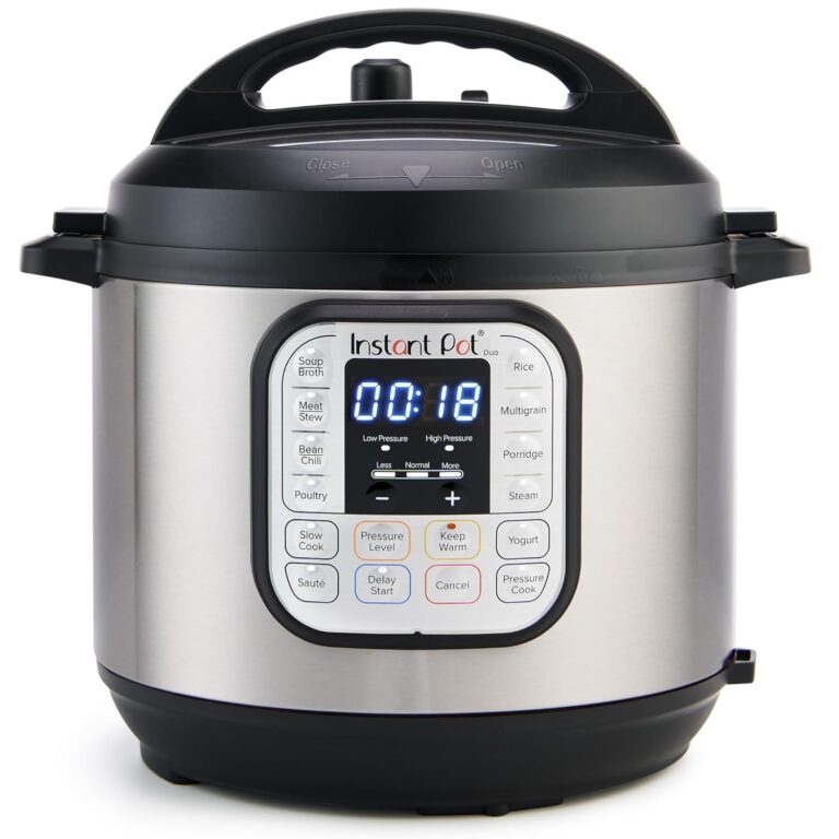 Instant Pot Duo 7-in-1 Electric Pressure Cooker, Slow Cooker, Rice Cooker, Steamer, Saute, Yogurt Maker, Warmer & Sterilizer, Includes App With Over 800 Recipes, Stainless...