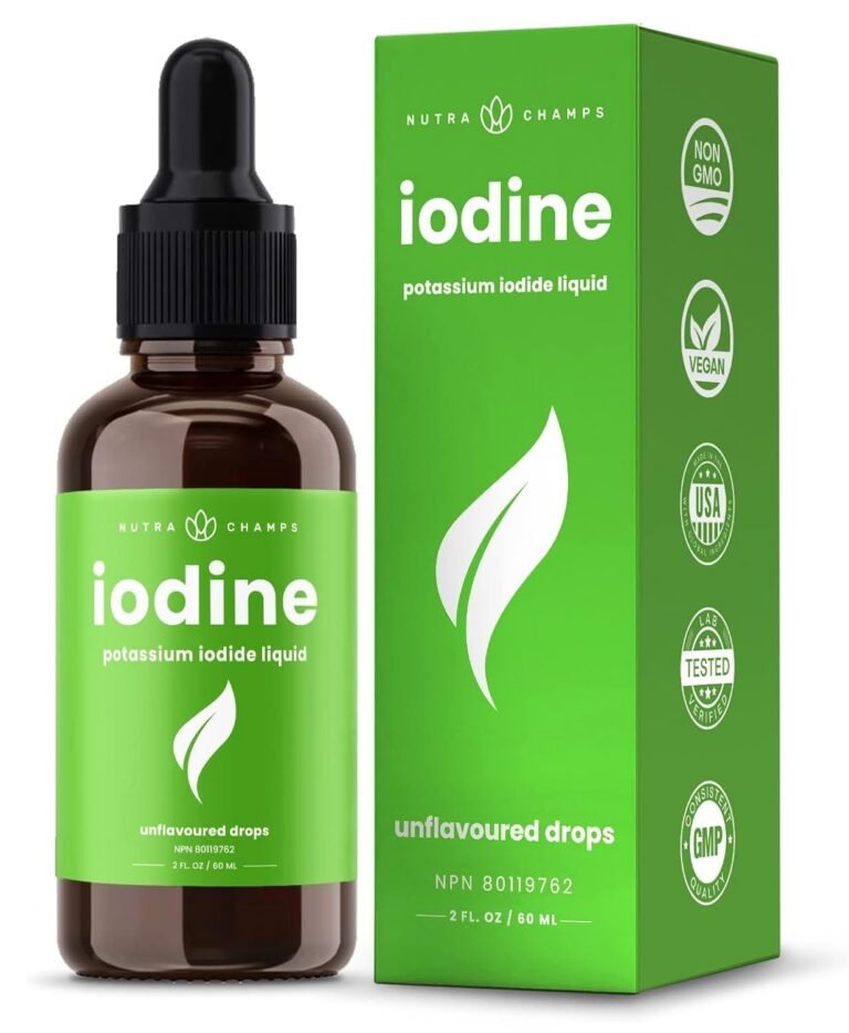 Iodine Drops | 1-2 Year Supply | Thyroid Health, Hormones & Weight | Potassium Iodide Liquid Iodine Supplement | Organic, Vegan & Non-GMO | Thyroid Supplements for Women & Men |...