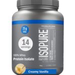 Isopure Zero Carb Protein Powder - Creamy Vanilla - 100% Whey Protein Isolate - 25 grams/serving, Zero Carbs, Sugar Free, Lactose Free (406g) - 14 servings