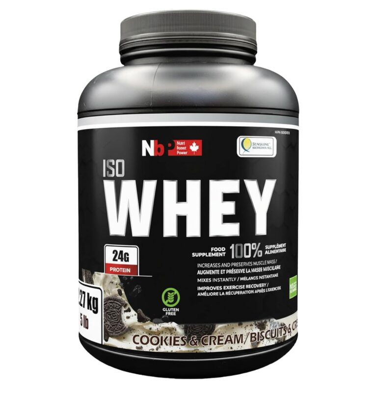 IsoWhey protein powder 5lb (2.27kg), ultra filtered whey protein to maintain and increase lean muscle mass in a strong lean body (Cookies & Cream)