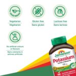 Jamieson Extra Strength Potassium 100 mg Timed Release, Supports Muscle and Nerve Function, Electrolyte Support, and Helps Prevent Potassium Deficiency. Vegetarian, Gluten-Free,...