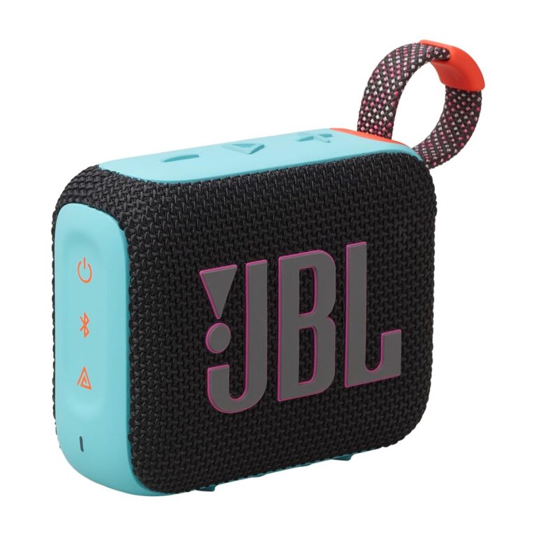 JBL Go 4 - Ultra-Portable, Waterproof and Dustproof Bluetooth Speaker, Big Pro Sound with Punchy bass, 7-Hour Built-in Battery, Made in Part with Recycled Materials (Black &...