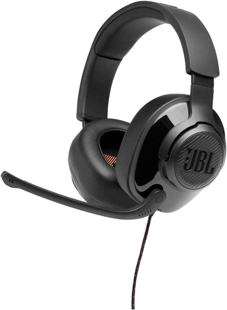 JBL Quantum 300 Hybrid Wired Over-Ear Gaming Headset With Flip-Up Mic