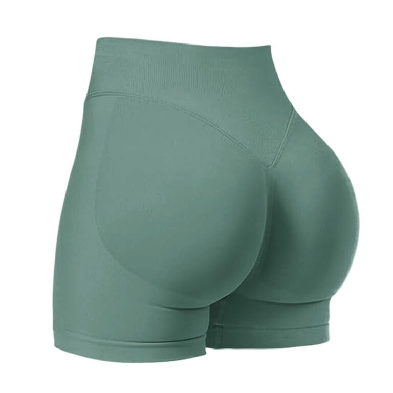 JN JANPRINT Womens Workout Gym Shorts Seamless Hidden Scrunch Butt Lifting High Waist 4.5" Biker Yoga Shorts