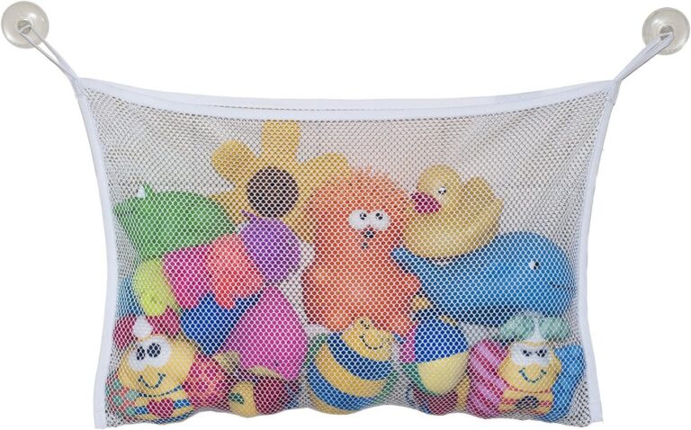 Jolly Jumper Bath Tub Toy Bag - Wall-Mounted Mesh Storage Organizer & Toy Holder with Suction Cups for Bathtime