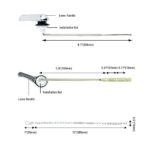 Jwodo Toilet Handle Replacement Kit, Chrome Finish Toilet Trip Levers with Seal Gasket and Nut, with Stainless Steel Flapper Chains, Universal Replacement for Most Toilets