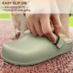 KEMISANT Womens Clogs, Slip on Sandals Nurse Shoes for Womens House Work Garden Work Outdoor Walking