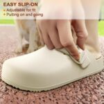 KEMISANT Womens Clogs, Slip on Sandals Nurse Shoes for Womens House Work Garden Work Outdoor Walking