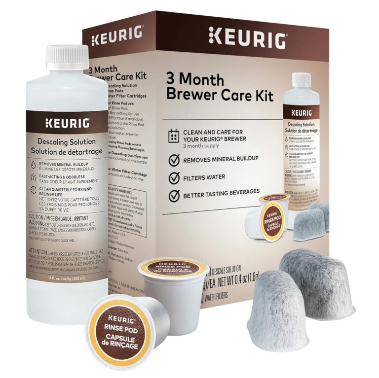 Keurig 3-Month Brewer Maintenance Kit, Includes Descaling Solution, Water Filter Cartridges & Rinse Pods, 7 Count