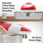 Kitchen Mama Auto Electric Can Opener: Safe, Easy with One Touch, Smooth Edge, Battery Operated, Cordless, Automatic Can Opener for Seniors with Arthritis, Hand Held Appliances,...