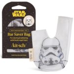 Kitsch Bar Soap Saver Bag – Patented Mesh Bag Soap Holder for Shampoo and Conditioner Bars - Extends Use & Prevents Soggy Mess - Recycled Mesh Beauty Pouch, Eco-Friendly –...