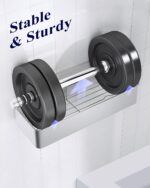 Kitsure Large Shower Caddy - 2 Pack Adhesive Shower Organizer, Drill-Free Shower Shelves for Inside Shower, Rustproof Bathroom Shelf Shower Shelf for Bathroom, Silver