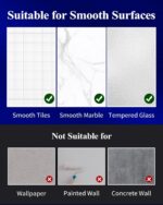 Kitsure Large Shower Caddy - 2 Pack Adhesive Shower Organizer, Drill-Free Shower Shelves for Inside Shower, Rustproof Bathroom Shelf Shower Shelf for Bathroom, Silver