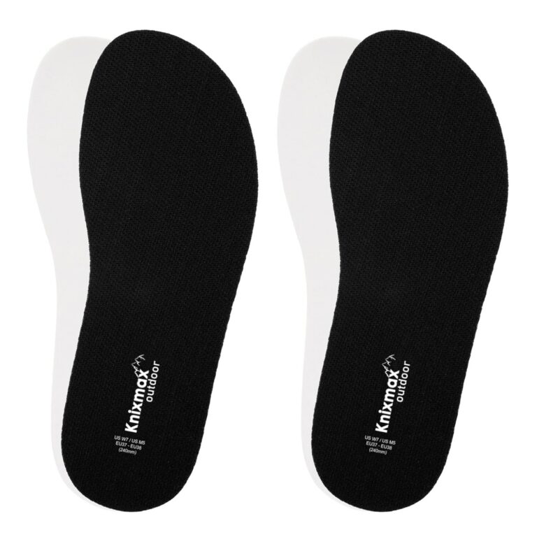 Knixmax 2 Pairs Insoles for Crocs Clog, Comfort Thin Replacement Innersoles for Men Women, Wide Fit Shoe Inserts for Birkenstock Mules Sneakers Flats Water Sandals Garden Nurse...