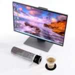 KuZaiALi Black Grey World Map Mouse Pad (Bouns: Coaster+Bag) 31.5x11.8 Inch 3mm Thick Extended Gaming Mousepad Non-Slip Water-Proof Keyboard Pad (Black Grey World Map)