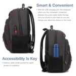 Laptop Backpacks for Men Women Waterproof, Anti Theft, TSA, USB Compartments Students Business Travel