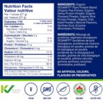 LEANFIT ORGANIC PLANT-BASED PROTEIN, Plain Unsweetened - Vegan, Soy Free, Gluten Free, Dairy Free, Sugar Free - 21g Protein, 26 Servings, 715g Tub