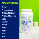LEANFIT ORGANIC PLANT-BASED PROTEIN, Plain Unsweetened - Vegan, Soy Free, Gluten Free, Dairy Free, Sugar Free - 21g Protein, 26 Servings, 715g Tub