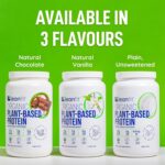 LEANFIT ORGANIC PLANT-BASED PROTEIN, Plain Unsweetened - Vegan, Soy Free, Gluten Free, Dairy Free, Sugar Free - 21g Protein, 26 Servings, 715g Tub