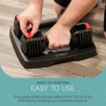 Lifepro Adjustable Dumbbells Set - 6 in 1 Dumbbell with Adjustable Weight Setting 5lb,15lb, 25lb, 35lb, 45lb & 55lb Set & Single with Rack - Quick Adjust & Secure Grip - Compact...