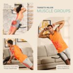 Lifepro Foldable Roman Chair Hyperextension Bench – Multi-Purpose Back & Glute Extension Bench for Home Gym – Adjustable Ab Workout & Exercise Equipment for Core Strength,...