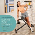 Lifepro Foldable Roman Chair Hyperextension Bench – Multi-Purpose Back & Glute Extension Bench for Home Gym – Adjustable Ab Workout & Exercise Equipment for Core Strength,...