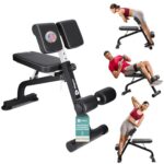 Lifepro Foldable Roman Chair Hyperextension Bench – Multi-Purpose Back & Glute Extension Bench for Home Gym – Adjustable Ab Workout & Exercise Equipment for Core Strength,...
