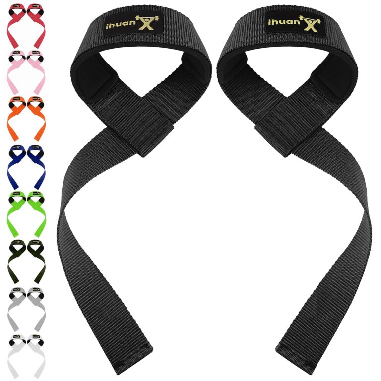Lifting Straps for Weightlifting, Gym Wrist Wraps with Extra Hand Grips Support for Strength Training, Bodybuilding, Deadlifting