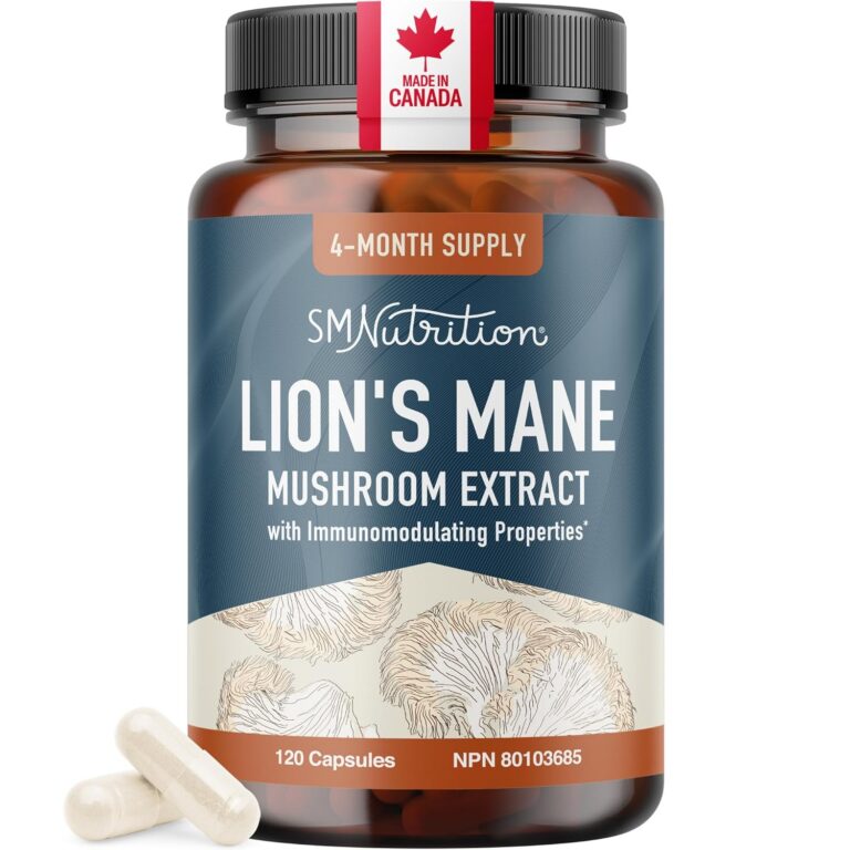 Lion’s Mane Supplement & Nootropic for Mental Clarity | 4 Month Supply | Performance & Memory Support | Antioxidant Rich & Immunomodulating Mushroom | Extra Strength Lions Mane...