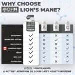 Lions Mane Supplement | 160 Vegan Capsules of Premium Lion's Mane Mushroom Powder | Antioxidant & Immune Support | Natural Nootropic Brain Supplement | 100% Fruiting Bodies |...