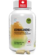 Live 5AM Organic Ashwagandha 6000mg + L-Theanine & Magnesium BisGlycinate | Stress Relief, Relaxation, Focus & Mood Balance | Adaptogen for Calm & Mental Clarity | 120 Capsules...