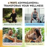 Live 5AM Organic Ashwagandha 6000mg + L-Theanine & Magnesium BisGlycinate | Stress Relief, Relaxation, Focus & Mood Balance | Adaptogen for Calm & Mental Clarity | 120 Capsules...