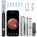 LMECHN Ear Wax Removal, Ear Cleaner with 7 Pcs Ear Set, Ear Wax Removal Tool Camera with 1080P Ear Otoscope & 6 LED Lights, Wireless Ear Pick for Ear Cleaning with 6 Ear Spoons...