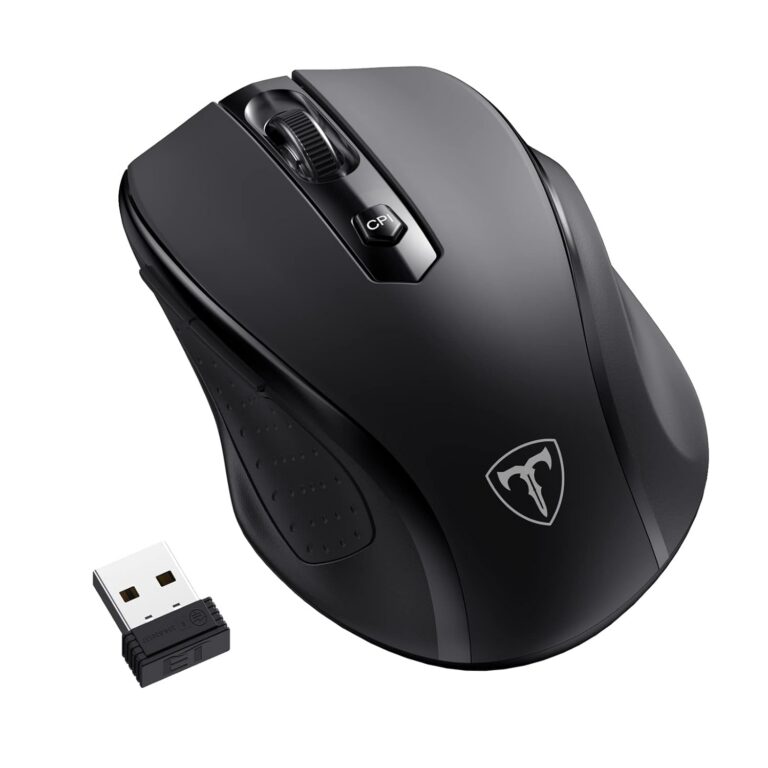 LODVIE Wireless Mouse for Laptop,2400 DPI Wireless Computer Mouse with 6 Buttons,2.4G Ergonomic USB Cordless Mouse,15 Months Battery Life Mouse for Laptop PC Mac Computer...