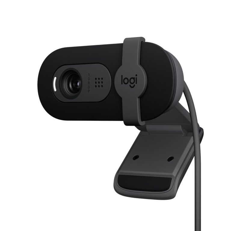 Logitech Brio 101 Full HD 1080p Webcam for Meetings, Streaming, Desktop, Laptop, PC - Built-in Mic, Shutter, Works with Zoom, Microsoft Teams, Nintendo Switch 2’s New GameChat...
