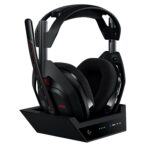 Logitech G Astro A50 Lightspeed Wireless Gaming Headset + Base (Gen 5), PRO-G Graphene, 3-System Switching, USB-C to Xbox, PS5, PC/Mac, Nintendo Switch, Switch 2, Bluetooth - Black