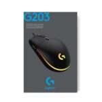 Logitech G203 Wired Gaming Mouse, 8,000 DPI, Rainbow Optical Effect LIGHTSYNC RGB, 6 Programmable Buttons, On-Board Memory, Screen Mapping, PC/Mac Computer and Laptop Compatible...